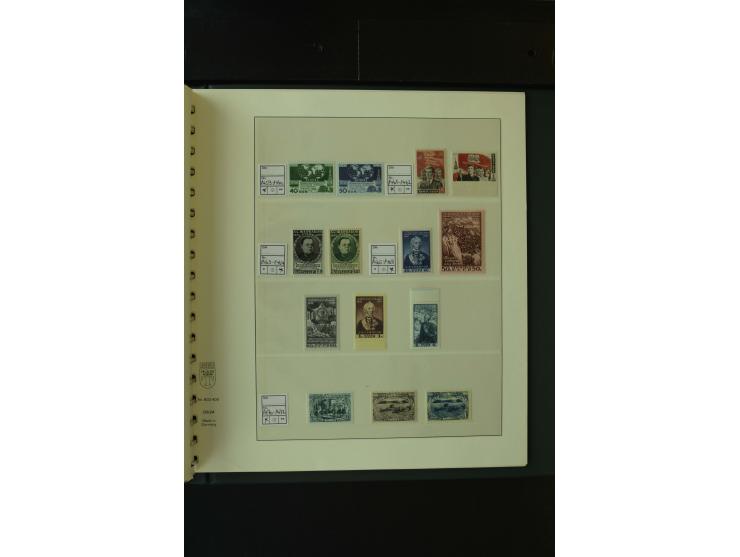 1865/1994, postfrische und ungebrauchte, reichhaltige Sammlung mit vielen guten Werten und Sätzen in 14 Alben