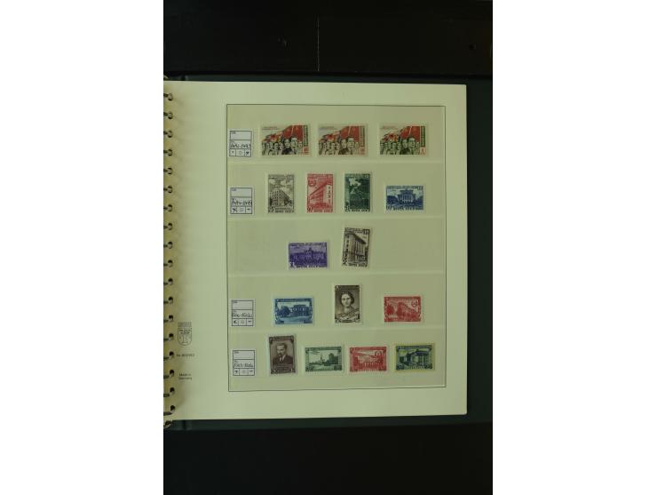 1865/1994, postfrische und ungebrauchte, reichhaltige Sammlung mit vielen guten Werten und Sätzen in 14 Alben