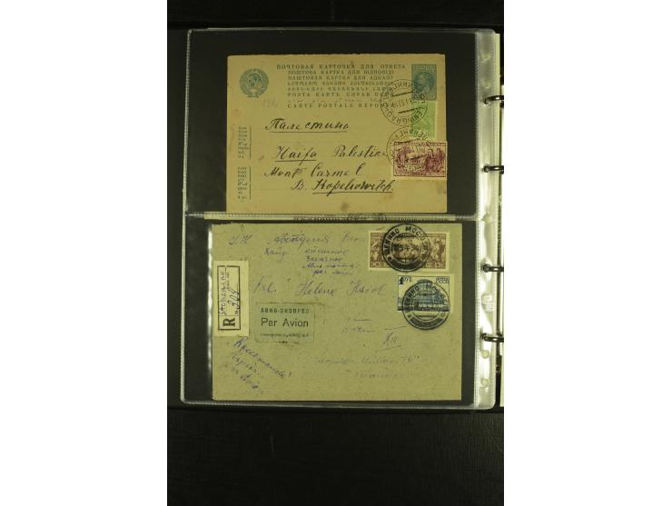1932/35, 25 Briefe, Karten und Ganzsachen, dabei gute Frankaturen, Reco, Luftpost etc.