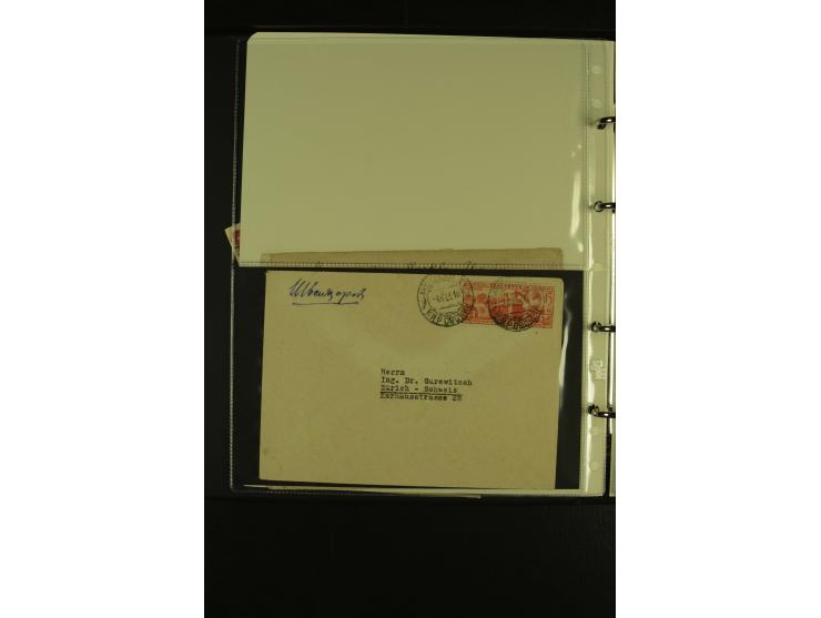 1932/35, 25 Briefe, Karten und Ganzsachen, dabei gute Frankaturen, Reco, Luftpost etc.
