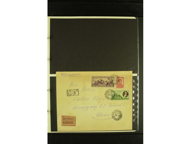 1932/35, 25 Briefe, Karten und Ganzsachen, dabei gute Frankaturen, Reco, Luftpost etc.
