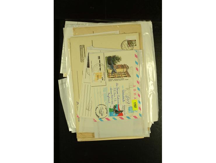 1990/95 (ca.), interessante Partei von über 85 gelaufenen Briefen, dabei viele Einschreiben, meist St. Petersburg Lokalausgab