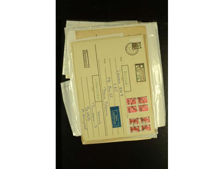 1990/95 (ca.), interessante Partei von über 85 gelaufenen Briefen, dabei viele Einschreiben, meist St. Petersburg Lokalausgab