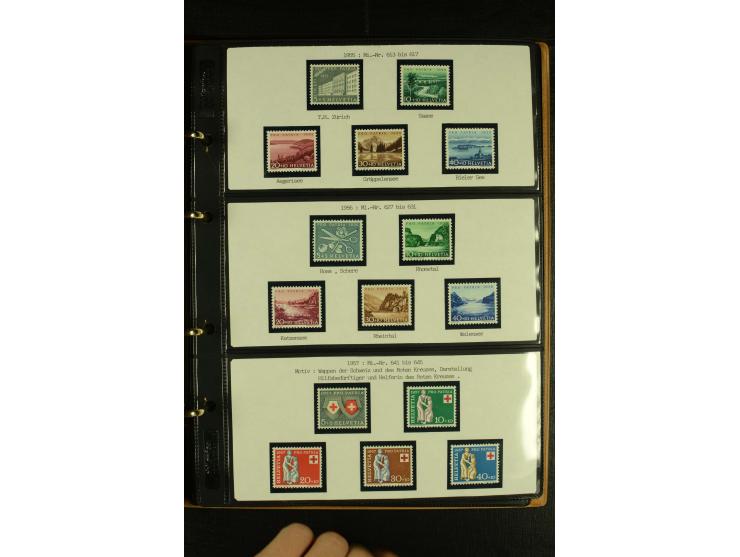 1913/87, postfrische und etwas ungebrauchte Sammlung Pro Patria und Pro Juventute, bis auf Bl.5 und einige kleine Werte ansch