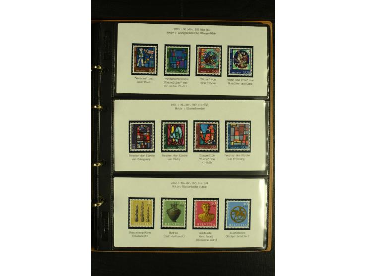 1913/87, postfrische und etwas ungebrauchte Sammlung Pro Patria und Pro Juventute, bis auf Bl.5 und einige kleine Werte ansch