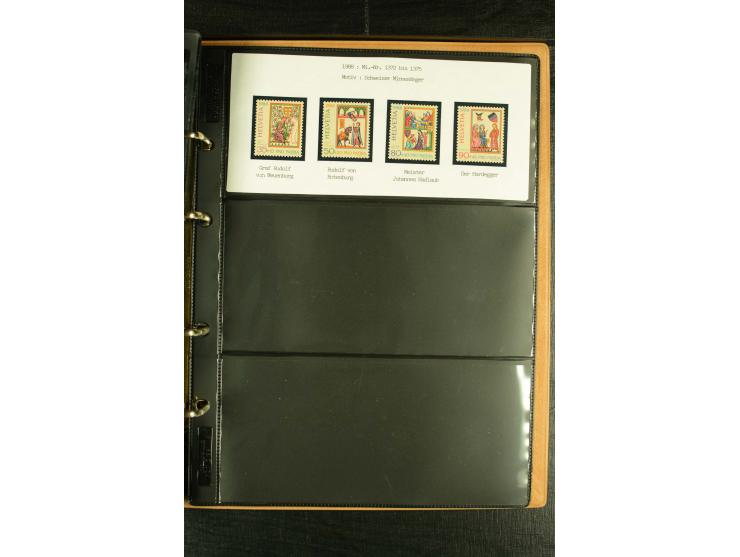 1913/87, postfrische und etwas ungebrauchte Sammlung Pro Patria und Pro Juventute, bis auf Bl.5 und einige kleine Werte ansch