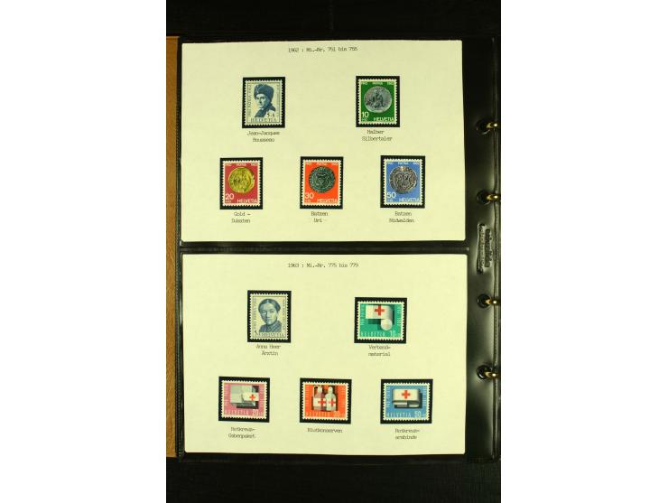 1913/87, postfrische und etwas ungebrauchte Sammlung Pro Patria und Pro Juventute, bis auf Bl.5 und einige kleine Werte ansch
