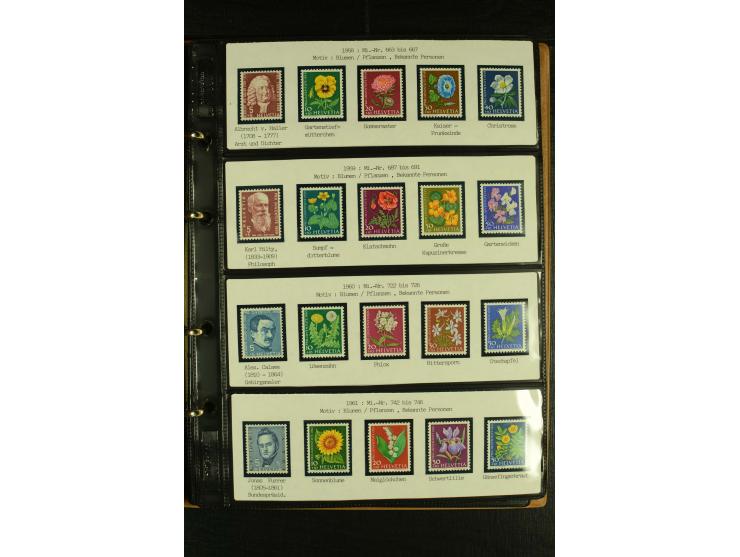 1913/87, postfrische und etwas ungebrauchte Sammlung Pro Patria und Pro Juventute, bis auf Bl.5 und einige kleine Werte ansch
