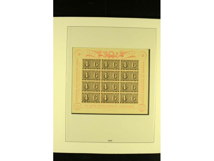 1938/70, postfrische Sammlung mit PAX und allen guten Blocks im Lindner-T-Album