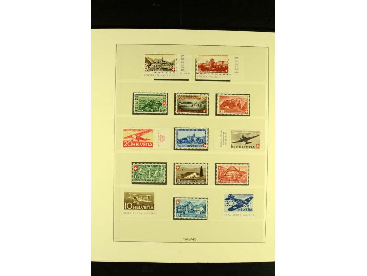1938/70, postfrische Sammlung mit PAX und allen guten Blocks im Lindner-T-Album