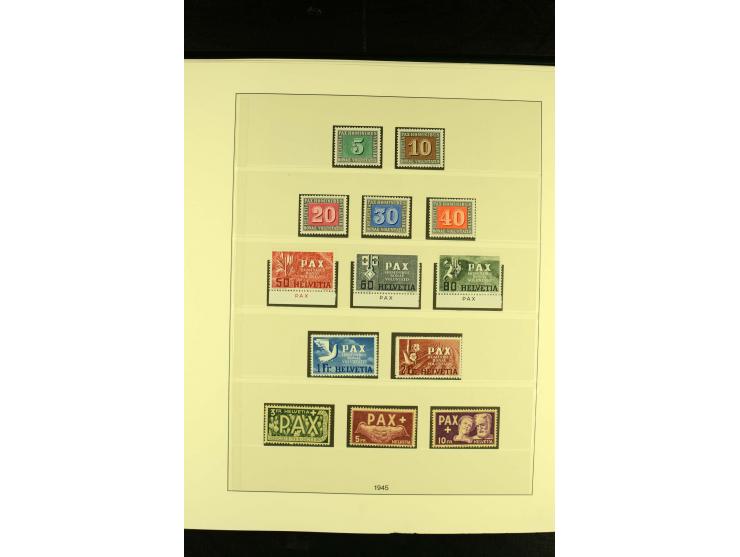 1938/70, postfrische Sammlung mit PAX und allen guten Blocks im Lindner-T-Album