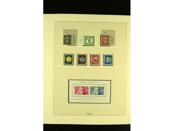 1938/70, postfrische Sammlung mit PAX und allen guten Blocks im Lindner-T-Album