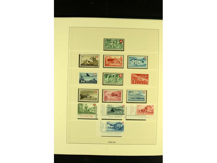 1938/70, postfrische Sammlung mit PAX und allen guten Blocks im Lindner-T-Album