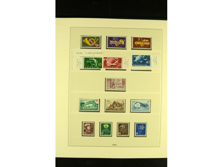 1938/70, postfrische Sammlung mit PAX und allen guten Blocks im Lindner-T-Album