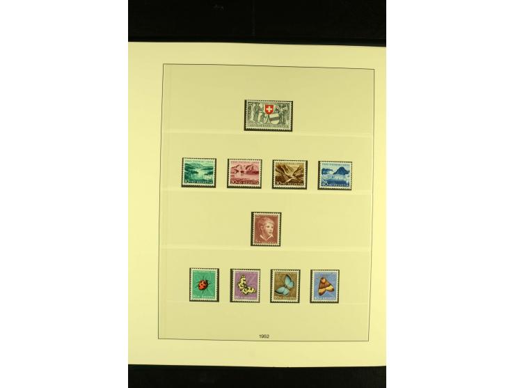 1938/70, postfrische Sammlung mit PAX und allen guten Blocks im Lindner-T-Album
