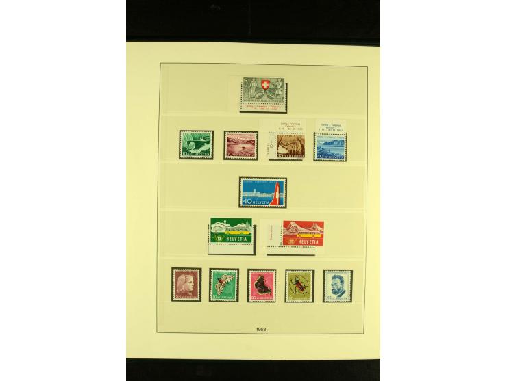 1938/70, postfrische Sammlung mit PAX und allen guten Blocks im Lindner-T-Album
