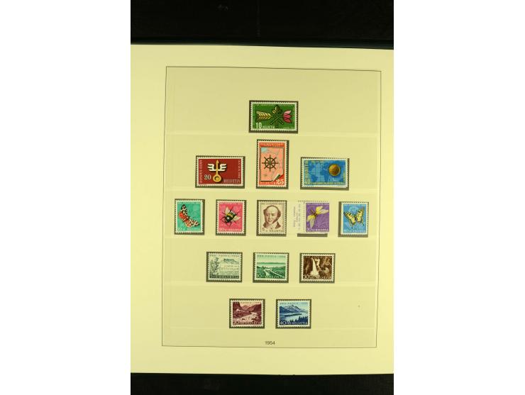 1938/70, postfrische Sammlung mit PAX und allen guten Blocks im Lindner-T-Album