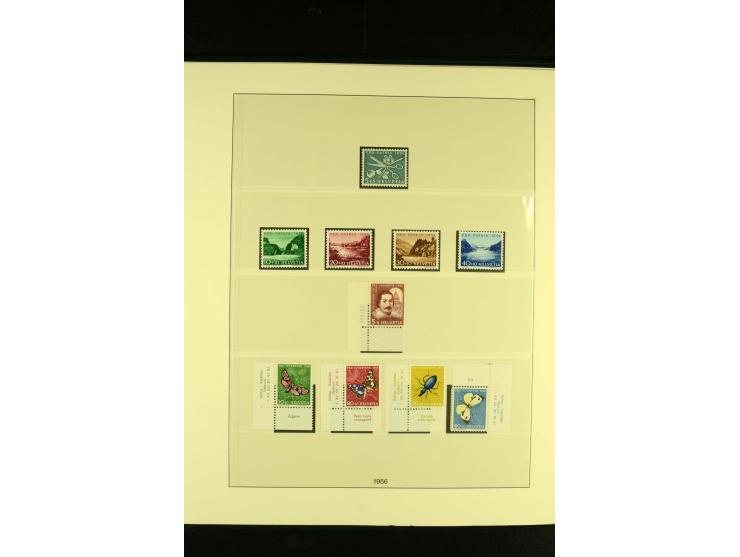 1938/70, postfrische Sammlung mit PAX und allen guten Blocks im Lindner-T-Album