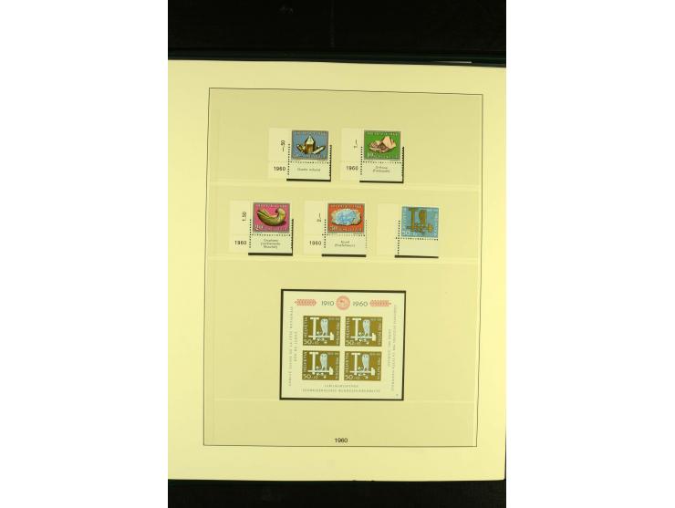 1938/70, postfrische Sammlung mit PAX und allen guten Blocks im Lindner-T-Album