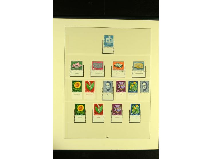 1938/70, postfrische Sammlung mit PAX und allen guten Blocks im Lindner-T-Album