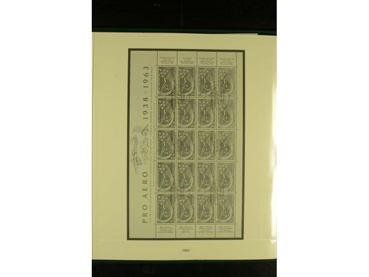 1938/70, postfrische Sammlung mit PAX und allen guten Blocks im Lindner-T-Album