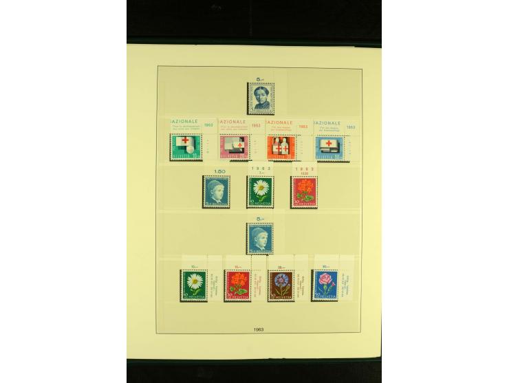 1938/70, postfrische Sammlung mit PAX und allen guten Blocks im Lindner-T-Album
