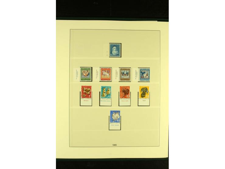 1938/70, postfrische Sammlung mit PAX und allen guten Blocks im Lindner-T-Album