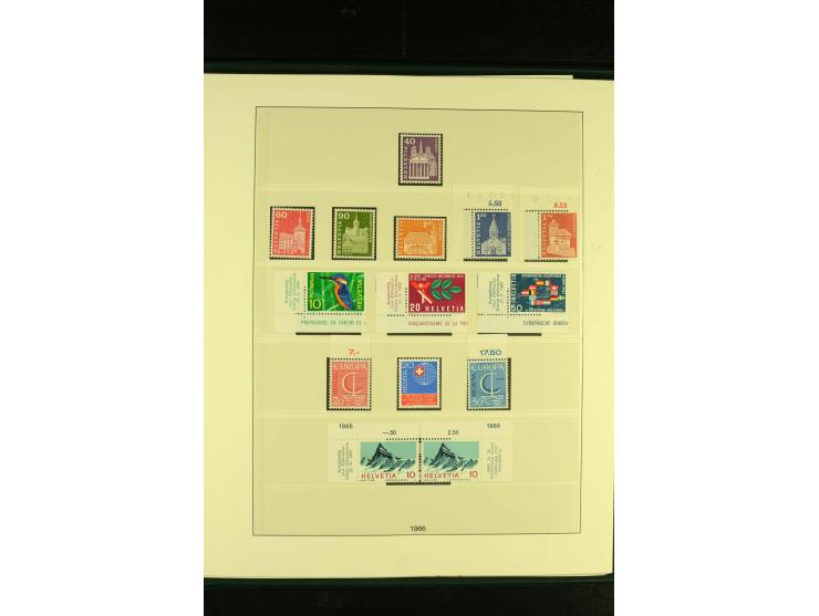 1938/70, postfrische Sammlung mit PAX und allen guten Blocks im Lindner-T-Album