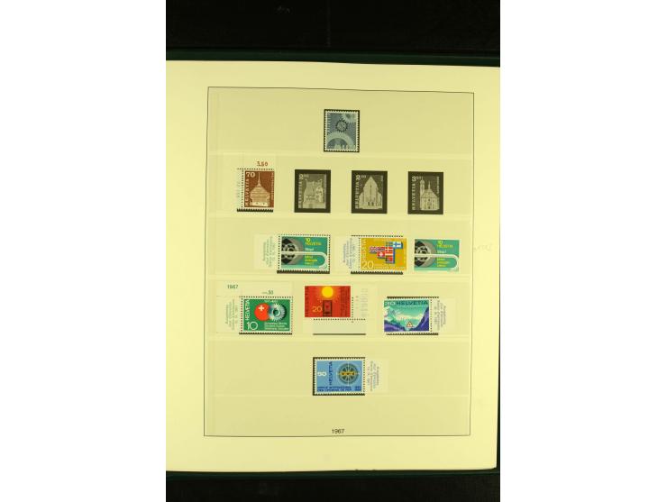 1938/70, postfrische Sammlung mit PAX und allen guten Blocks im Lindner-T-Album