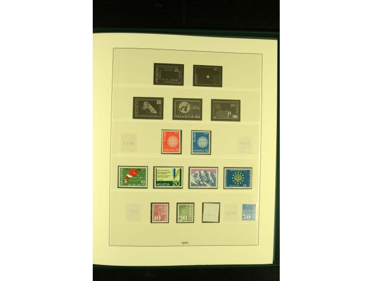 1938/70, postfrische Sammlung mit PAX und allen guten Blocks im Lindner-T-Album