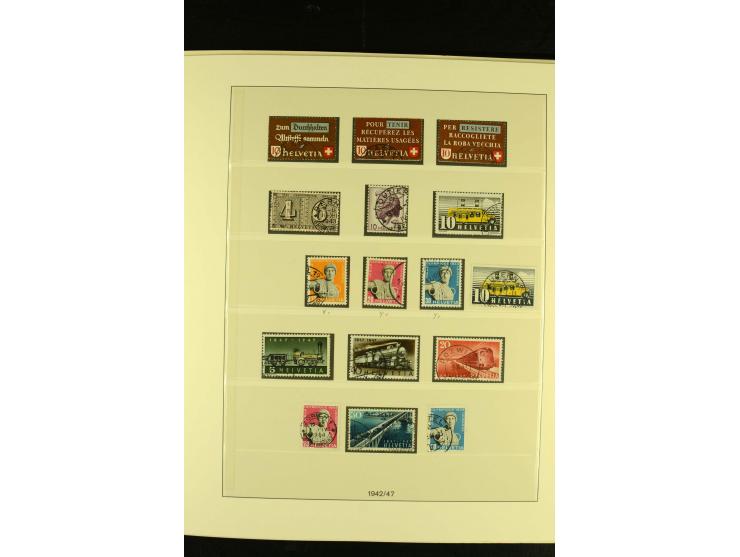 1938/75, gestempelte Sammlung mit u.a. Bl.6 (Fotoattest Renggli)