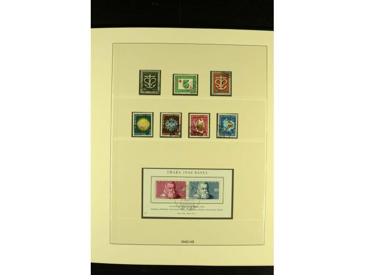 1938/75, gestempelte Sammlung mit u.a. Bl.6 (Fotoattest Renggli)