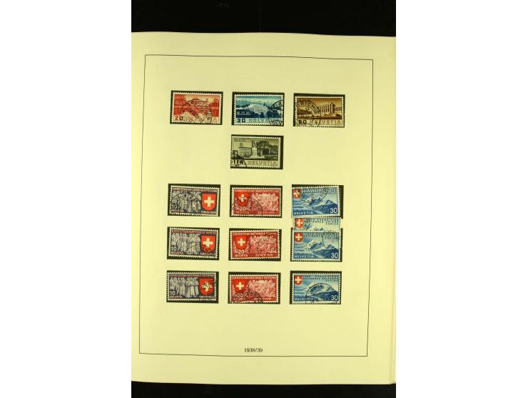 1938/75, gestempelte Sammlung mit u.a. Bl.6 (Fotoattest Renggli)