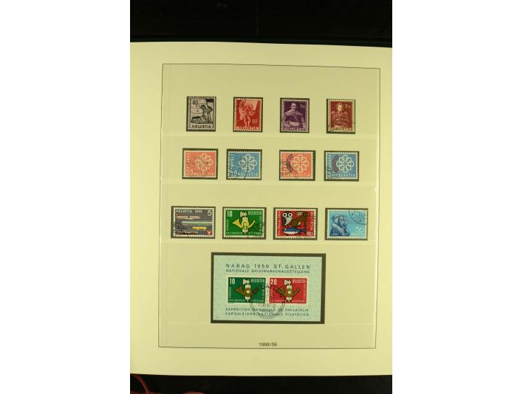 1938/75, gestempelte Sammlung mit u.a. Bl.6 (Fotoattest Renggli)