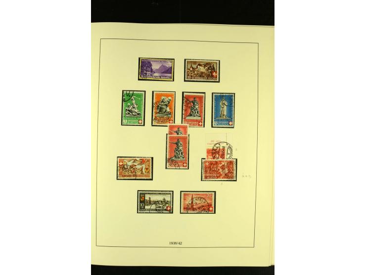 1938/75, gestempelte Sammlung mit u.a. Bl.6 (Fotoattest Renggli)
