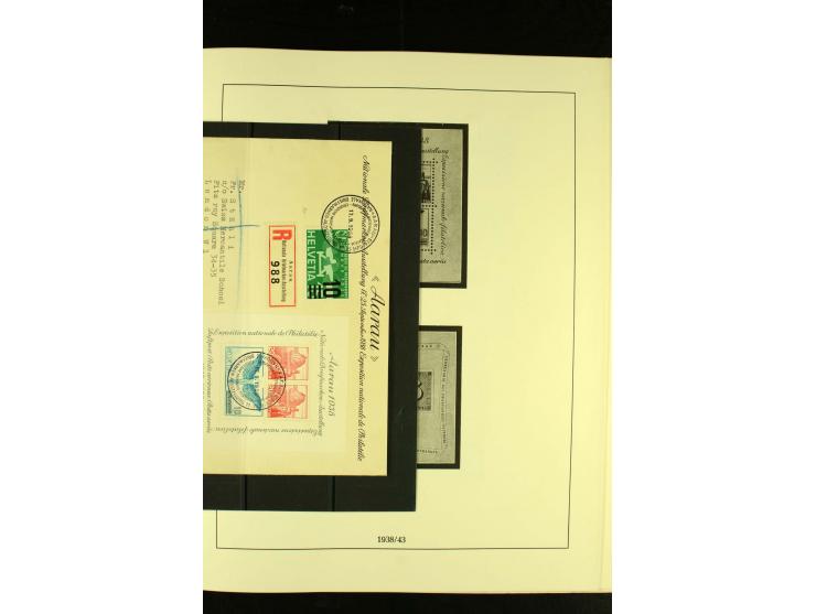 1938/75, gestempelte Sammlung mit u.a. Bl.6 (Fotoattest Renggli)