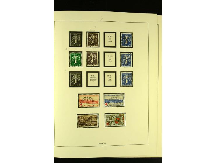 1938/75, gestempelte Sammlung mit u.a. Bl.6 (Fotoattest Renggli)