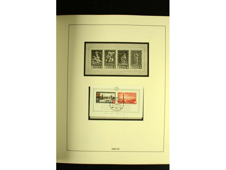 1938/75, gestempelte Sammlung mit u.a. Bl.6 (Fotoattest Renggli)