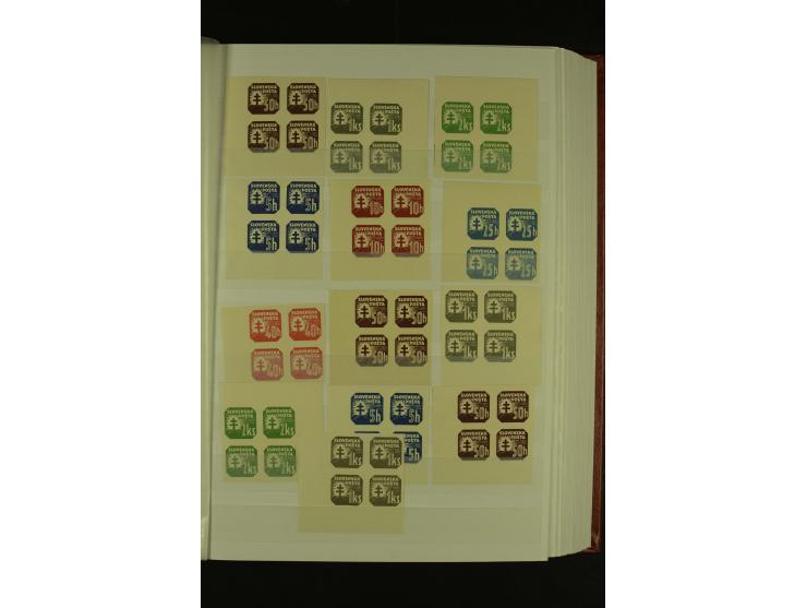 1939/1945, interessante meist postfrische Sammlung ab Mi.-Nr. 1 in den Hauptnummern augenscheinlich inkl. Portomarken überkpl