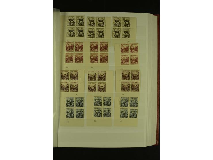 1939/1945, interessante meist postfrische Sammlung ab Mi.-Nr. 1 in den Hauptnummern augenscheinlich inkl. Portomarken überkpl