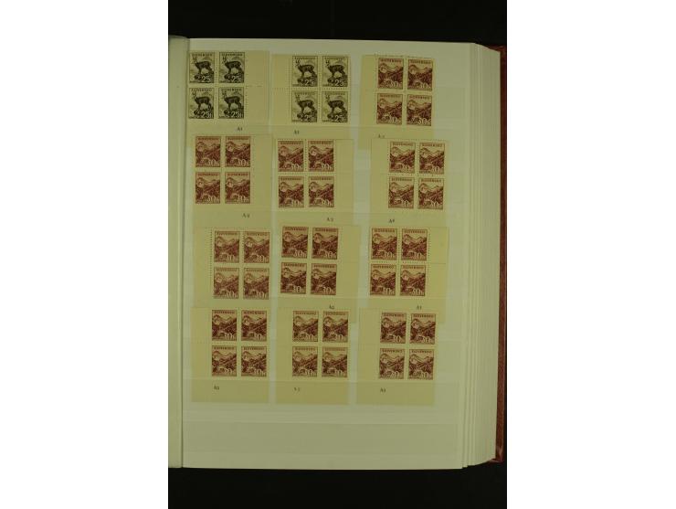 1939/1945, interessante meist postfrische Sammlung ab Mi.-Nr. 1 in den Hauptnummern augenscheinlich inkl. Portomarken überkpl