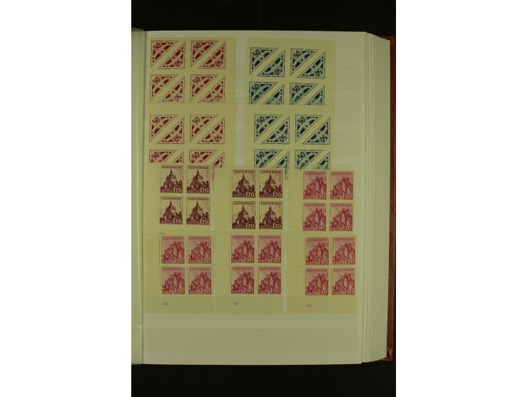 1939/1945, interessante meist postfrische Sammlung ab Mi.-Nr. 1 in den Hauptnummern augenscheinlich inkl. Portomarken überkpl