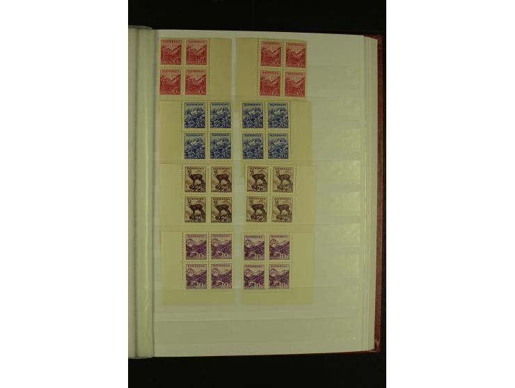 1939/1945, interessante meist postfrische Sammlung ab Mi.-Nr. 1 in den Hauptnummern augenscheinlich inkl. Portomarken überkpl
