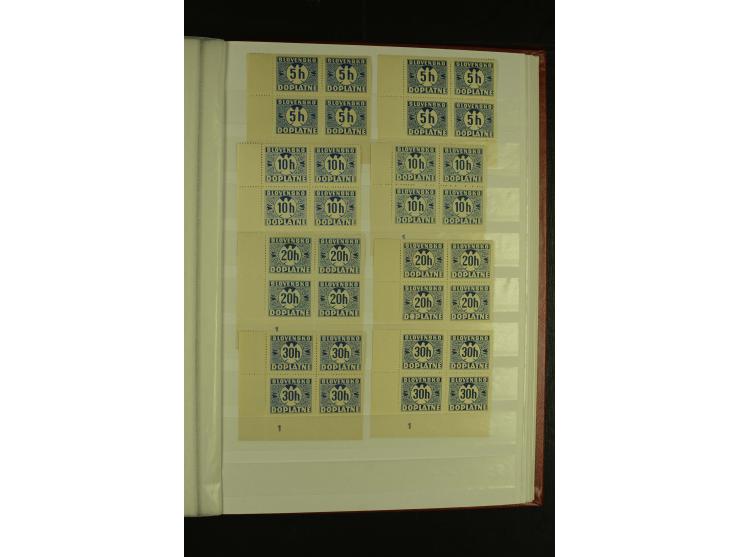 1939/1945, interessante meist postfrische Sammlung ab Mi.-Nr. 1 in den Hauptnummern augenscheinlich inkl. Portomarken überkpl