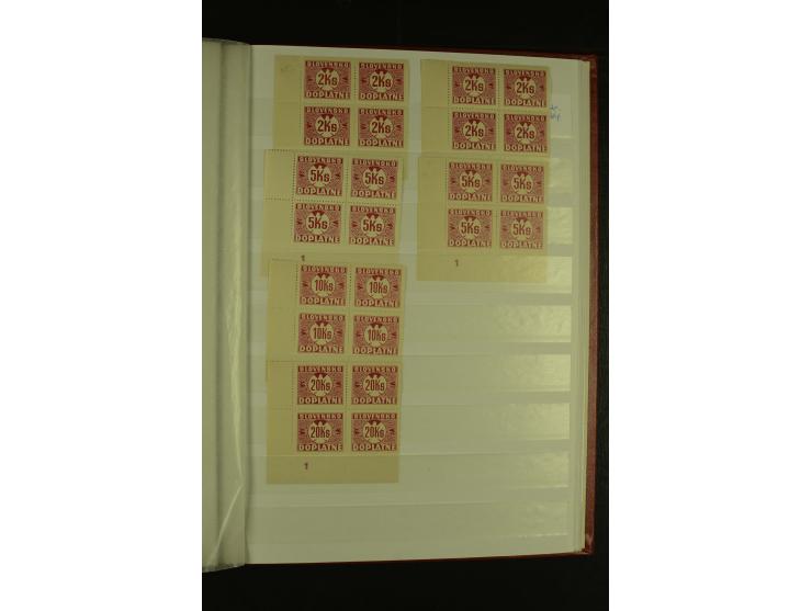 1939/1945, interessante meist postfrische Sammlung ab Mi.-Nr. 1 in den Hauptnummern augenscheinlich inkl. Portomarken überkpl