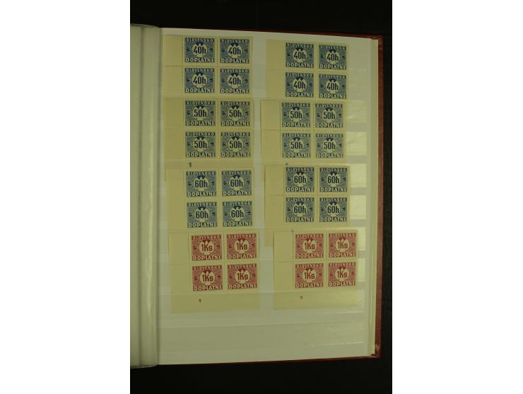 1939/1945, interessante meist postfrische Sammlung ab Mi.-Nr. 1 in den Hauptnummern augenscheinlich inkl. Portomarken überkpl