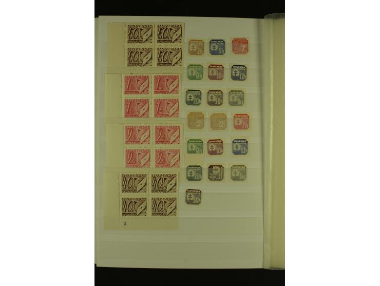 1939/1945, interessante meist postfrische Sammlung ab Mi.-Nr. 1 in den Hauptnummern augenscheinlich inkl. Portomarken überkpl