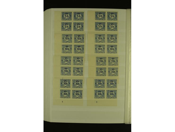 1939/1945, interessante meist postfrische Sammlung ab Mi.-Nr. 1 in den Hauptnummern augenscheinlich inkl. Portomarken überkpl