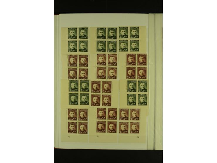 1939/1945, interessante meist postfrische Sammlung ab Mi.-Nr. 1 in den Hauptnummern augenscheinlich inkl. Portomarken überkpl