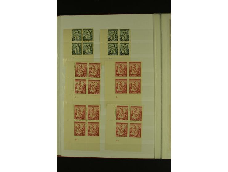 1939/1945, interessante meist postfrische Sammlung ab Mi.-Nr. 1 in den Hauptnummern augenscheinlich inkl. Portomarken überkpl